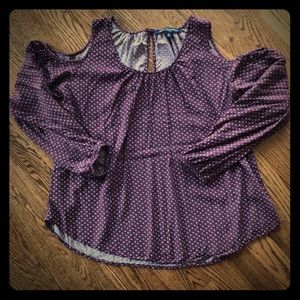 One Clothing-dot print blouse